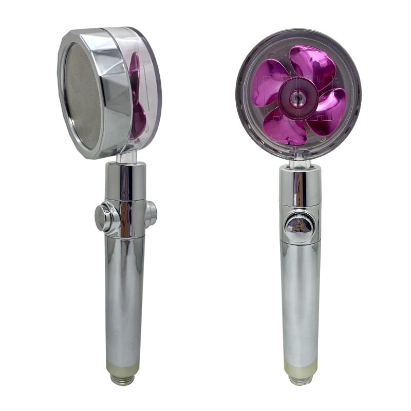 LED Color-Changing High-Pressure Shower Head – No Batteries Needed!